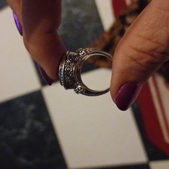 Premier Designs Green Stone Statement Ring, sz 6 - Picture 5 of 5